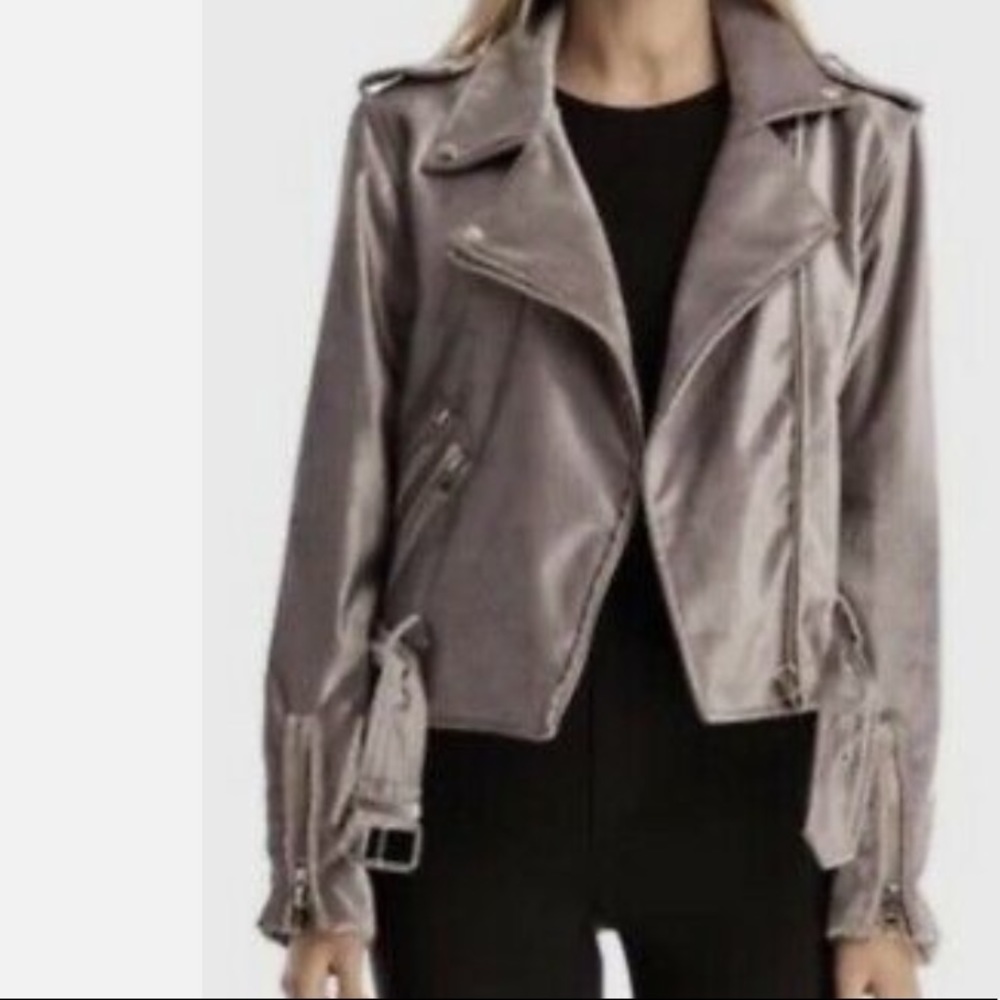 Walter Baker Violet Velvet Jacket - Picture 2 of 8